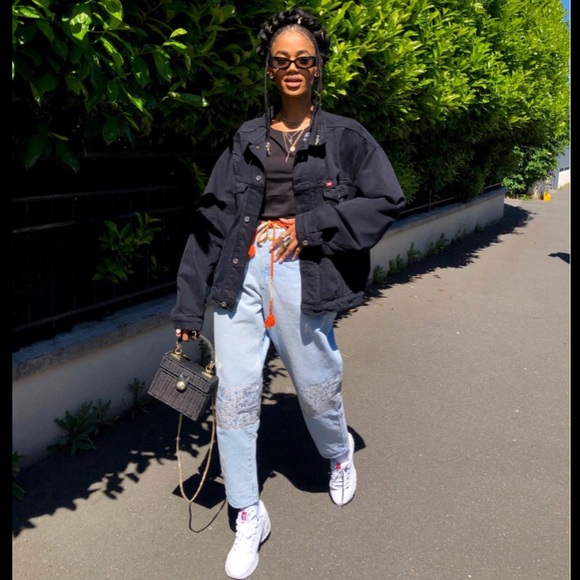 Vintage rectangle slim cat eye sunglasses tortoise - Picture 4 of 8